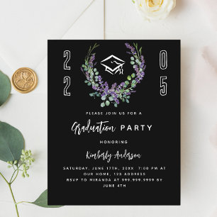 Einladung der Black Lavender 2025 Graduation Party