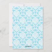 Einladung der Blue Damask Boys (Rückseite)