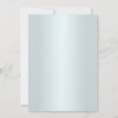 Einladung der Blue Floral and Butterfly Engagement (Rückseite)