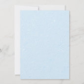 Einladung der Blue Train Birthday Party (Rückseite)