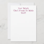 EINLADUNG DER BLUME (Rückseite)