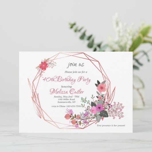 Einladung der Blume (Stehend Vorderseite)