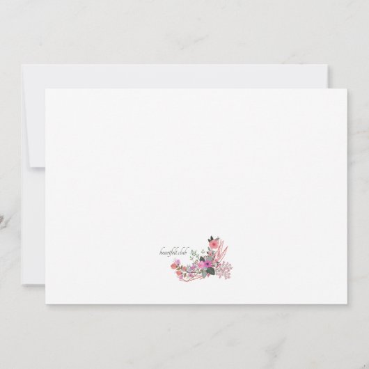 Einladung der Blume (Rückseite)