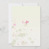 Einladung der Blumen-sichelförmige Mutter Tages (Rückseite)