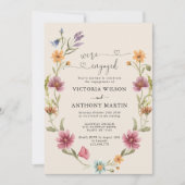 Einladung der boho Wildblume (Vorderseite)