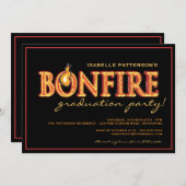 Einladung der Bonfire Flames Graduation Party (Vorne/Hinten)