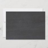 Einladung der Boy First Birthday Chalkboard (Rückseite)