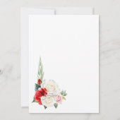 Einladung der Brauerei Rot-Weiß-Blumenstrauß (Rückseite)