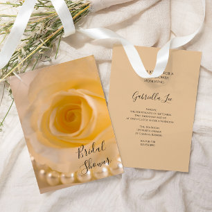 Einladung der Brauerei "White Rose and Pearls Brid