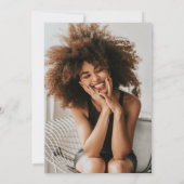 Einladung der Braun Gold Agate Foto Graduation Par (Rückseite)