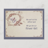 Einladung der Braunen Blume und Vogelblume (Vorderseite)