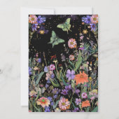 Einladung der Brautdusche aus dunklem Wald (Rückseite)