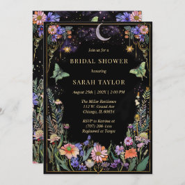 Einladung der Brautdusche aus dunklem Wald