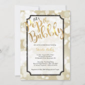 Einladung der Brautdusche Champagner - Pop der Bla (Vorderseite)