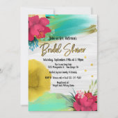 Einladung der Brautdusche des tropischen Ozeans (Vorderseite)