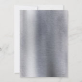 Einladung der Brautdusche Foil-Gold-Silver (Rückseite)