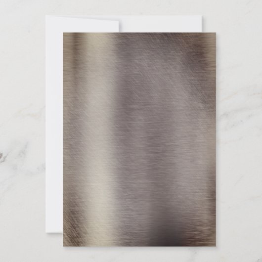 Einladung der Brautdusche Foil-Gold-Silver (Rückseite)