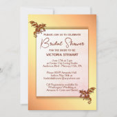 Einladung der Brautdusche Gold und Red Dragon (Vorderseite)