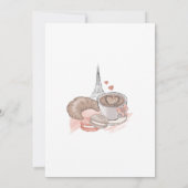 Einladung der Brautdusche, sagte sie Oui Ja (Rückseite)