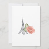 Einladung der Brautdusche, sagte sie Oui Ja (Rückseite)