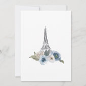 Einladung der Brautdusche, sagte sie Oui Ja (Rückseite)