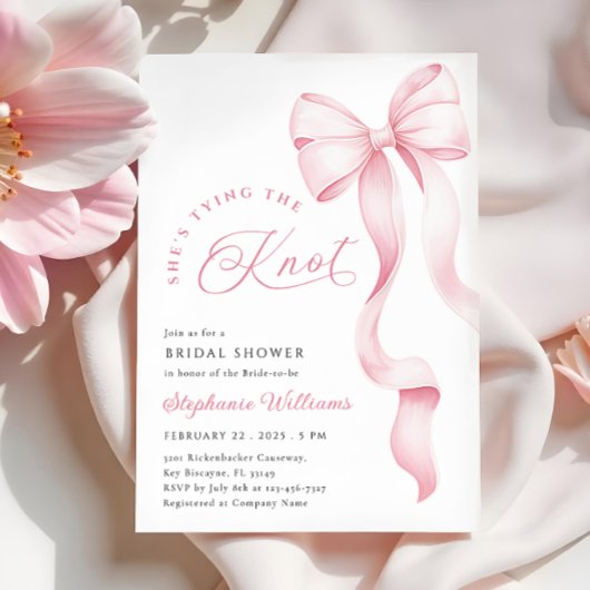 Einladung der Brautdusche von Rosa Bow