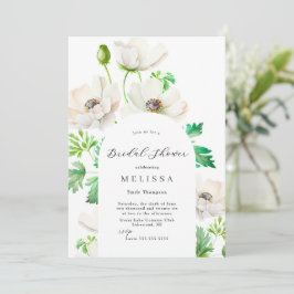 Einladung der Brautdusche von White Anemone
