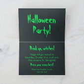 Einladung der Bubbling Hexe Cauldron Halloween (Innenseite)