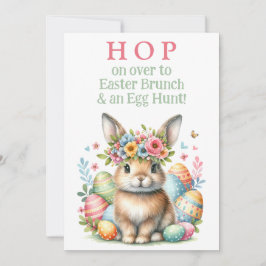 Einladung der Bunny Rabbit Brunch and Ostereier Ja