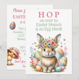 Einladung der Bunny Rabbit Brunch and Ostereier Ja