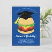 Einladung der Burger GRILLEN Graduation Party (Stehend Vorderseite)