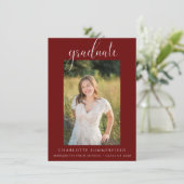 Einladung der Burgunder Graduierungspartei (Stehend Vorderseite)