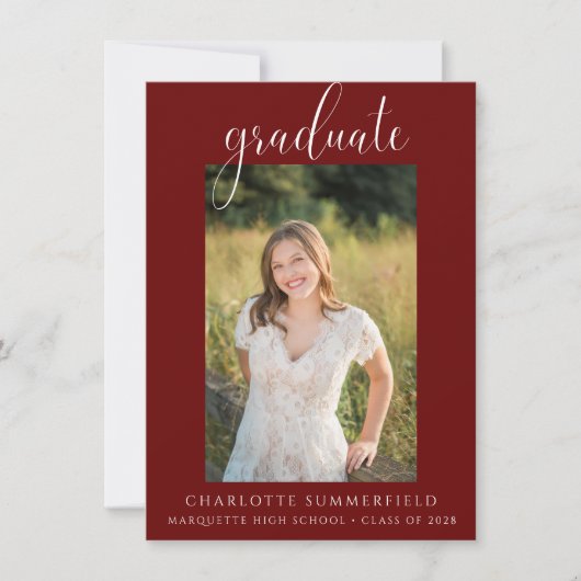 Einladung der Burgunder Graduierungspartei (Vorderseite)