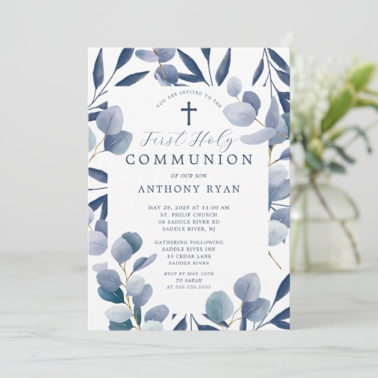 Einladung der Celestial Blue Leaf Boys (Stehend Vorderseite)