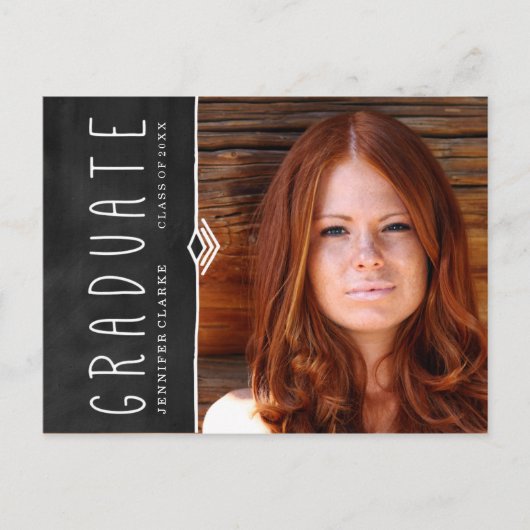 EINLADUNG DER CHALKBOARD-FOTO (Vorderseite)