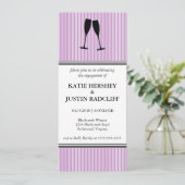 Einladung der Champagne Toast Engagement Party (Stehend Vorderseite)