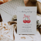 Einladung der Cherry Baby-Dusche,