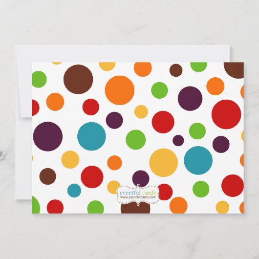 Einladung der Circus Geburtstagspartei (Rückseite)