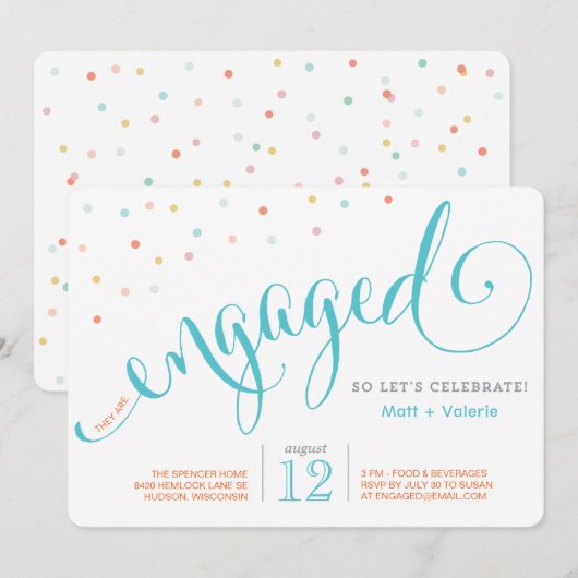 Einladung der Confetti-Gruppe (Vorne/Hinten)