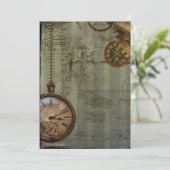 Einladung der Dampfmaschine (Stehend Vorderseite)