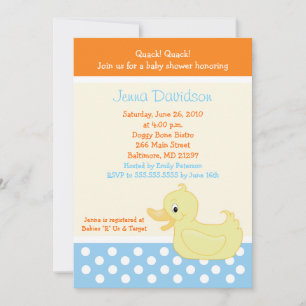 Einladung der Duckbabydusche