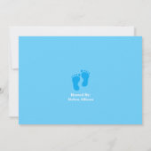 Einladung der Ducky Babydusche aus gelbem Gummi (Rückseite)