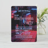 Einladung der Dunklen Raumstation zum Halloween-Pa (Stehend Vorderseite)