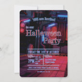 Einladung der Dunklen Raumstation zum Halloween-Pa (Vorderseite)