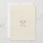 Einladung der Dusche Edelweiss Floral Bridal (Rückseite)