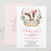 Einladung der Dusche von Holy Cow (Vorne/Hinten)