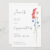 Einladung der Einsatzgruppe, Minimalistische Blume (Vorne/Hinten)