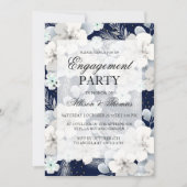 Einladung der Einsatzpartei zu weißer Blume (Vorderseite)