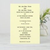 Einladung der Eltern von Braut und Bräutigam (Stehend Vorderseite)