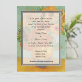 Einladung der Eltern von Braut, van Gogh Sonnenblu (Stehend Vorderseite)